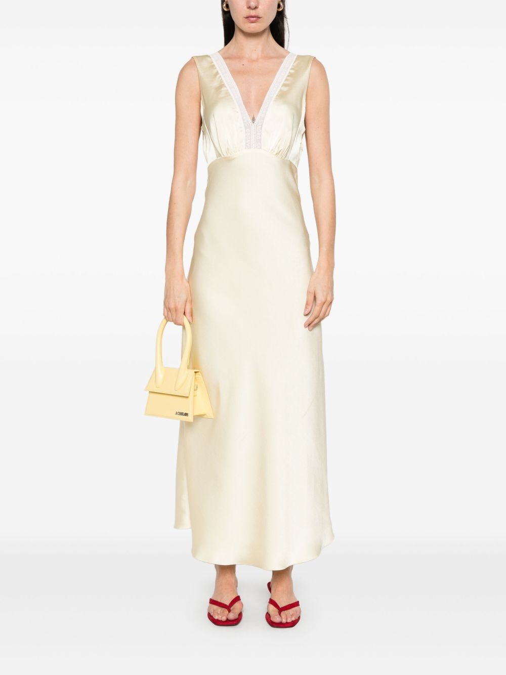 satin midi dress - 2