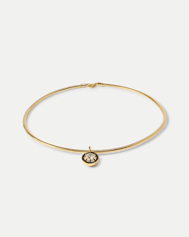 VERONICA BEARD GOLD SNAKE CHAIN PENDANT NECKLACE outlook