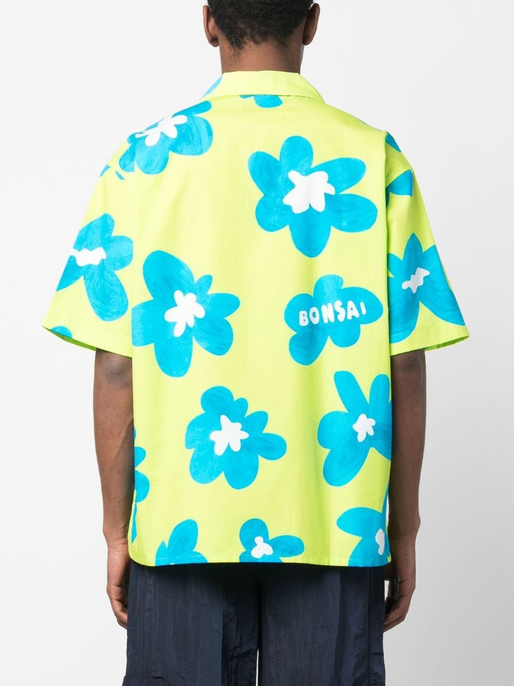 floral-print cotton shirt - 4