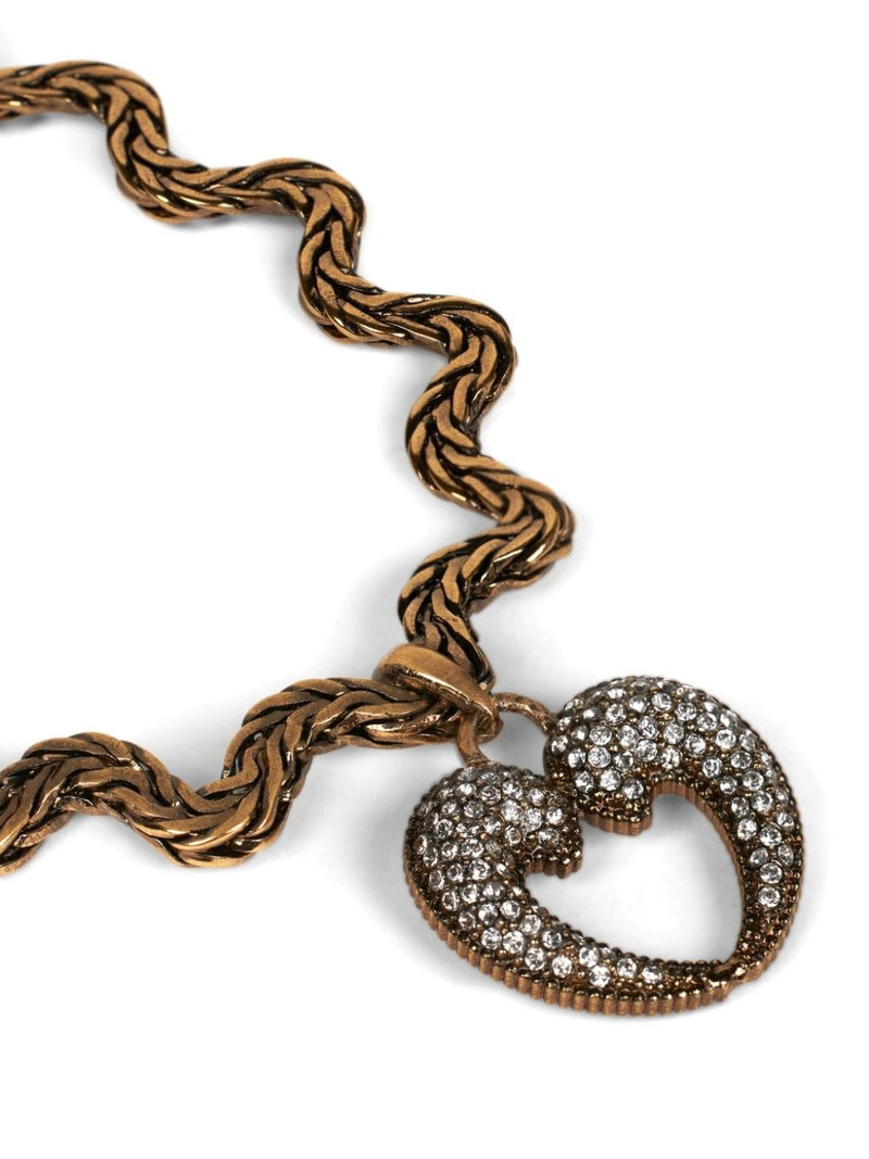 Etro Paisley Heart necklace outlook