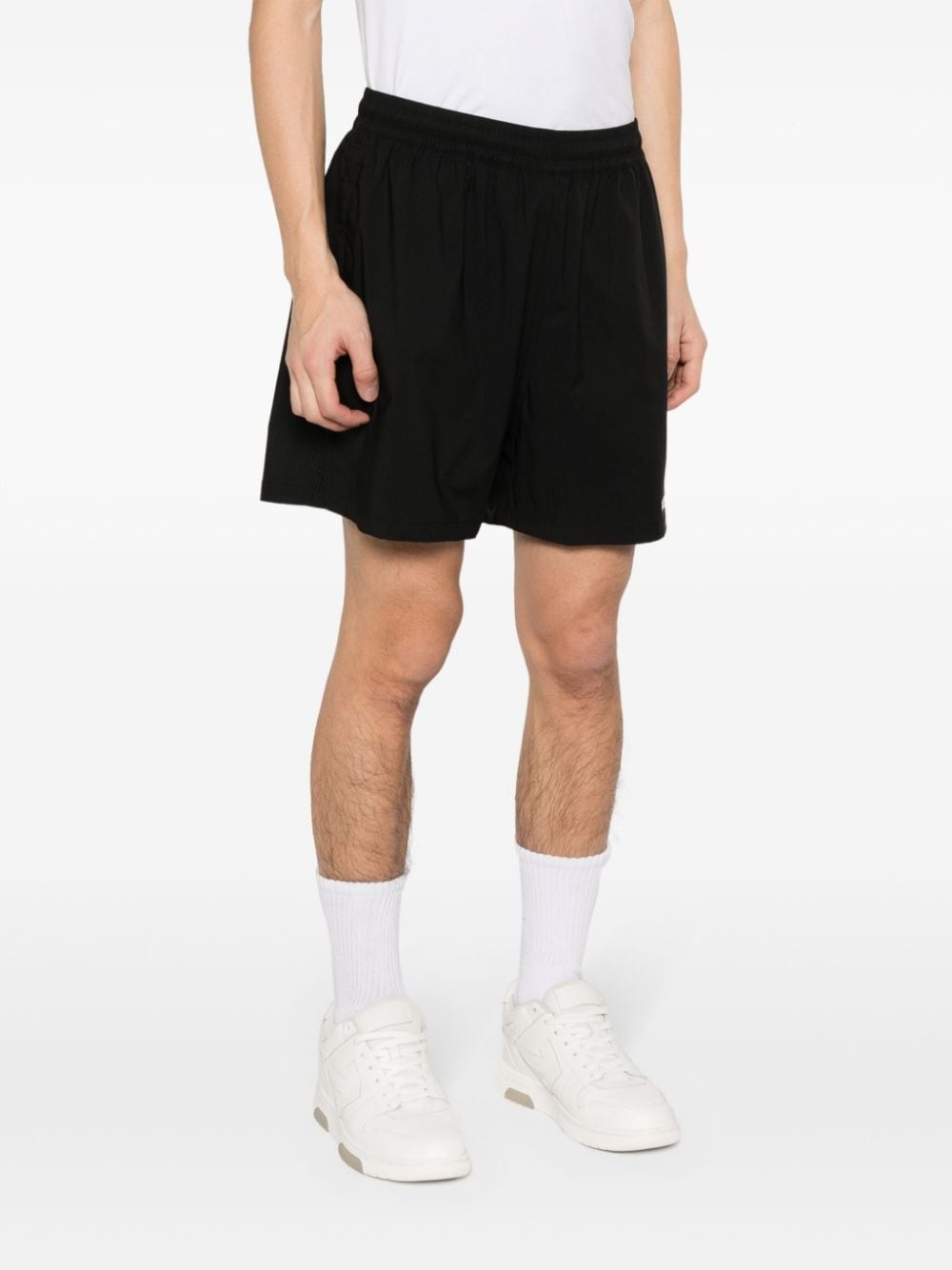 embroidered-logo track shorts - 3