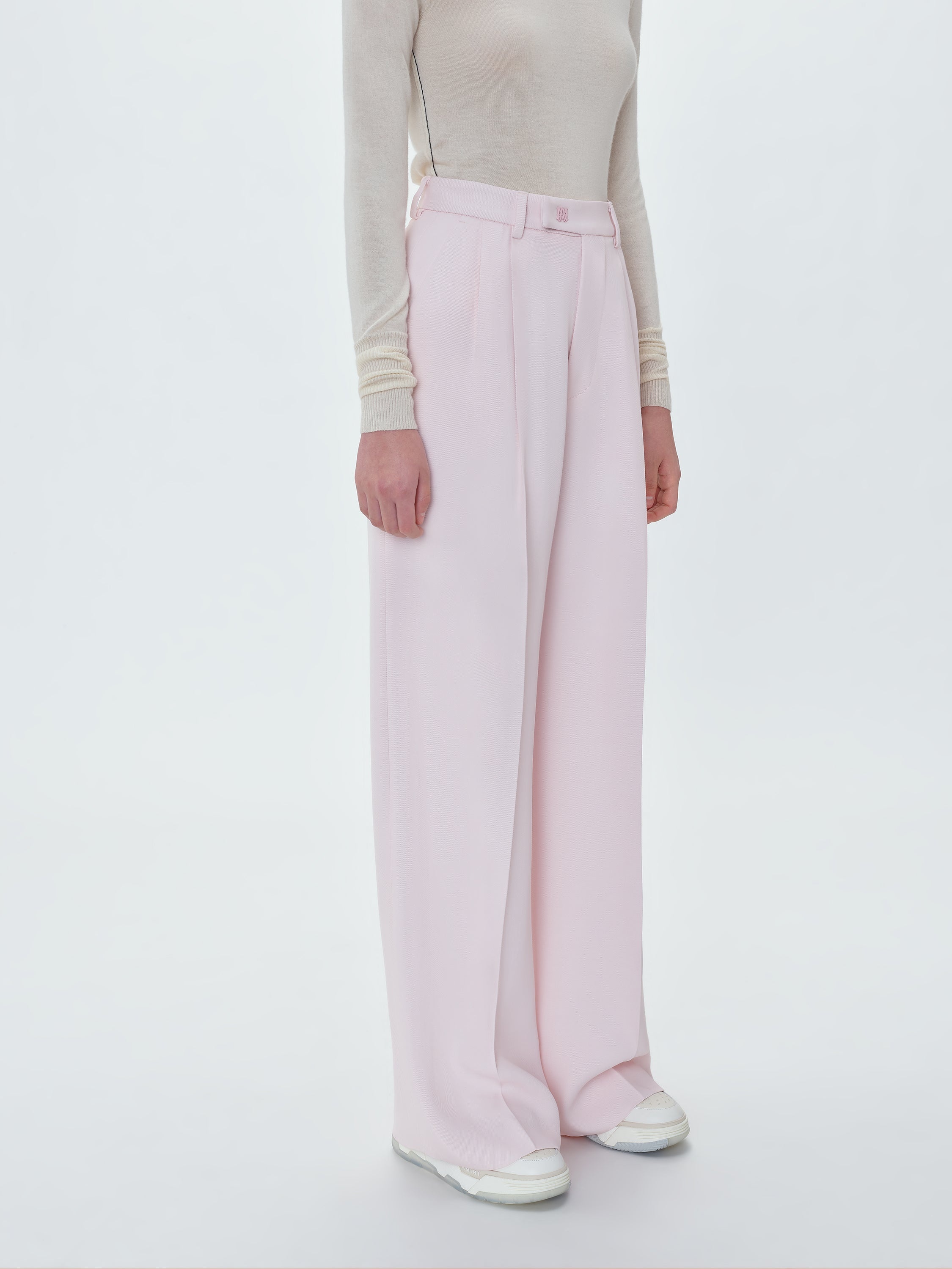 VISCOSE DOUBLE PLEATED TROUSERS - 5