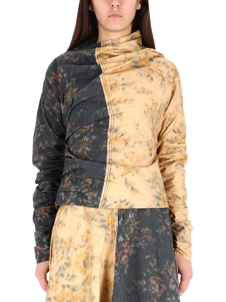 Ganni Women Tops With Ruches - 1