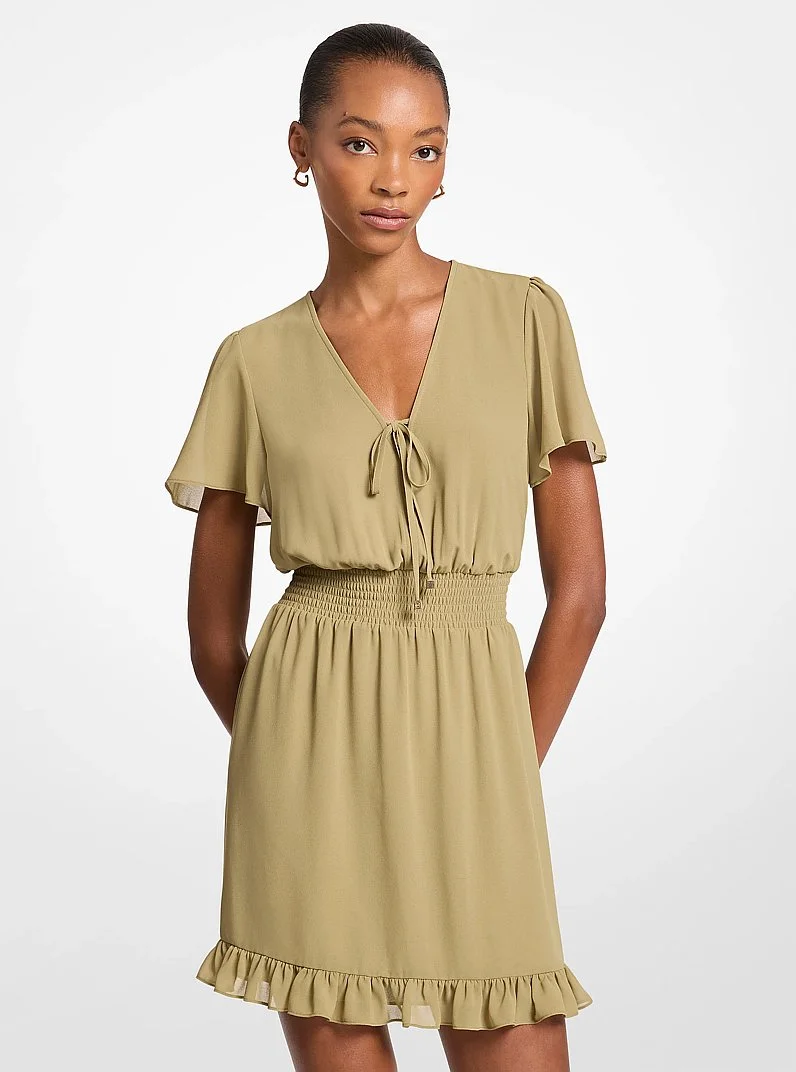 Georgette Mini Dress - 1