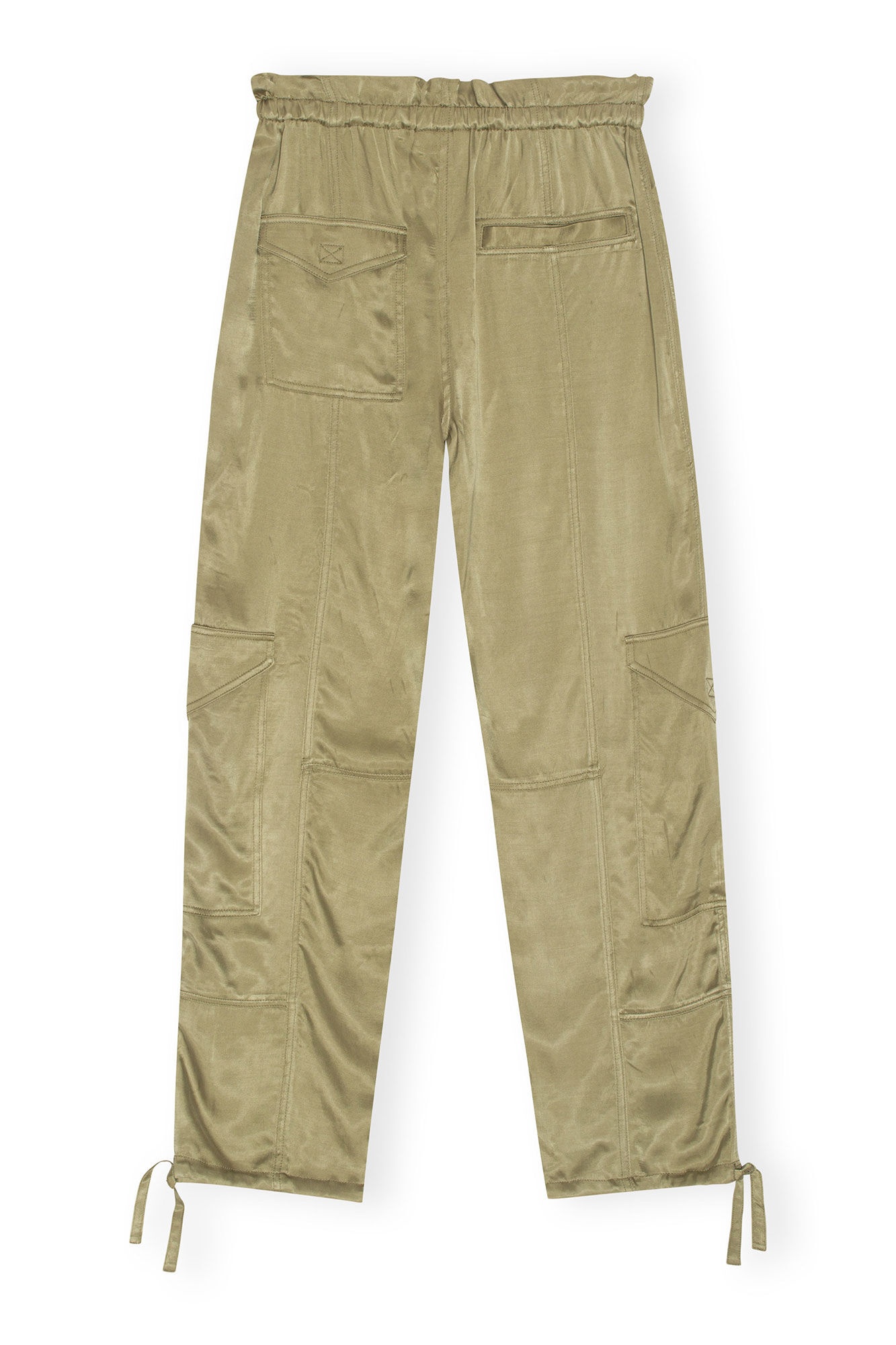 WASHED SATIN PANTS - 6