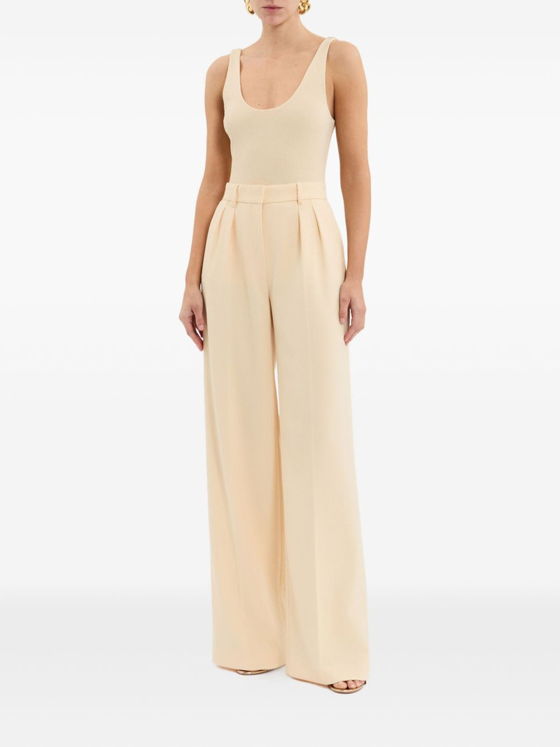 REBECCA VALLANCE Arial ribbed scoop-neck bodysuit outlook