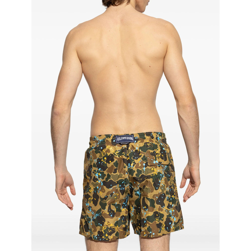 Palm Angels Brown Beachwear - Swim Shorts Men - 3