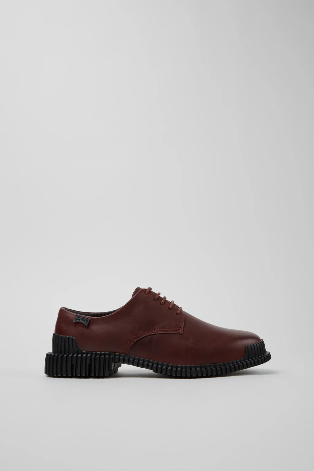 Pix Burgundy Leather Shoes for Women. - 1