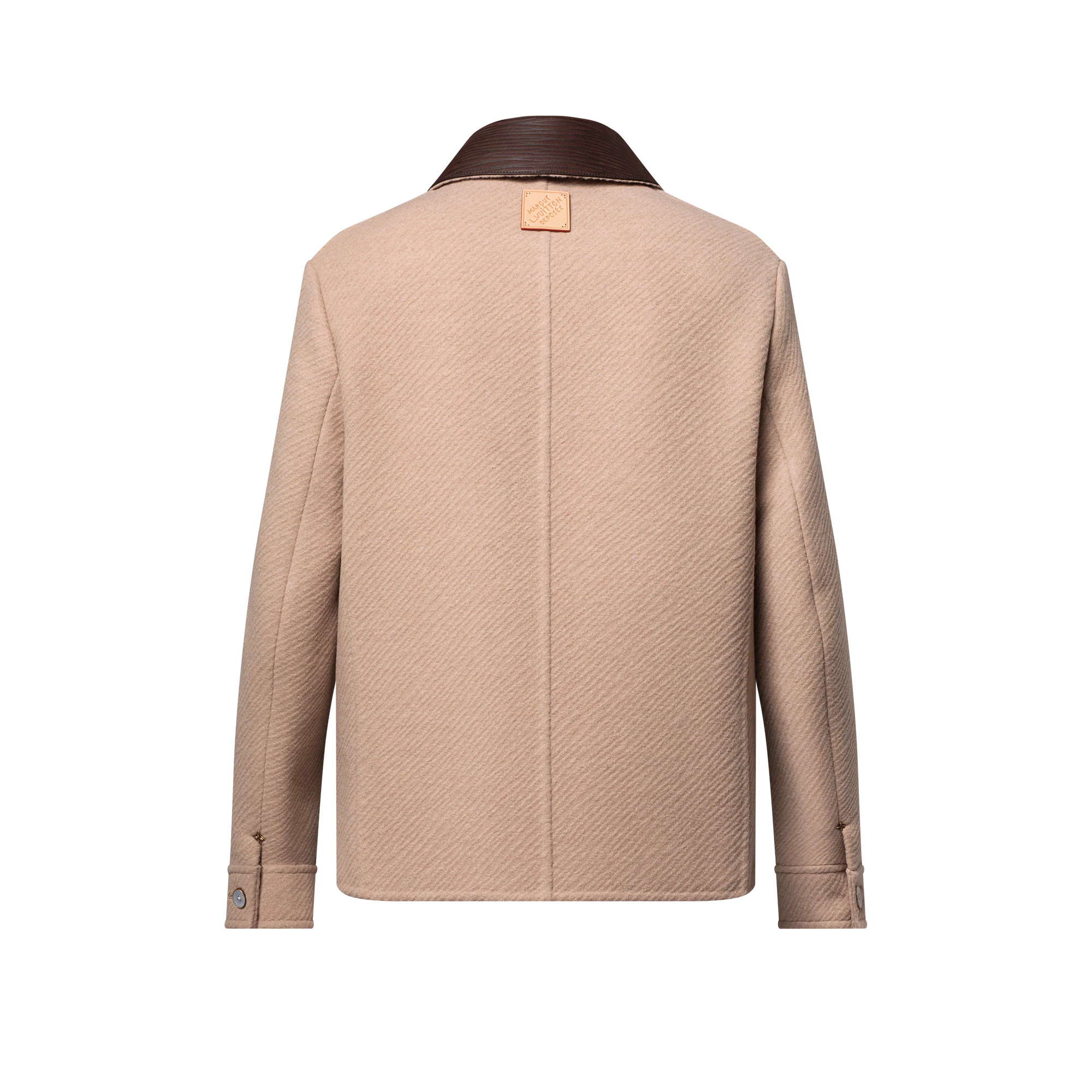 Double Face Silk And Wool-Blend Chic Workwear Blouson - 3