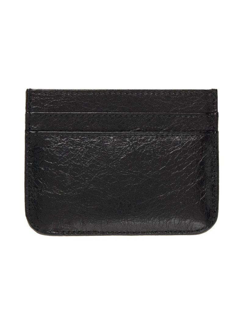 BALENCIAGA Black Monaco Card Holder outlook