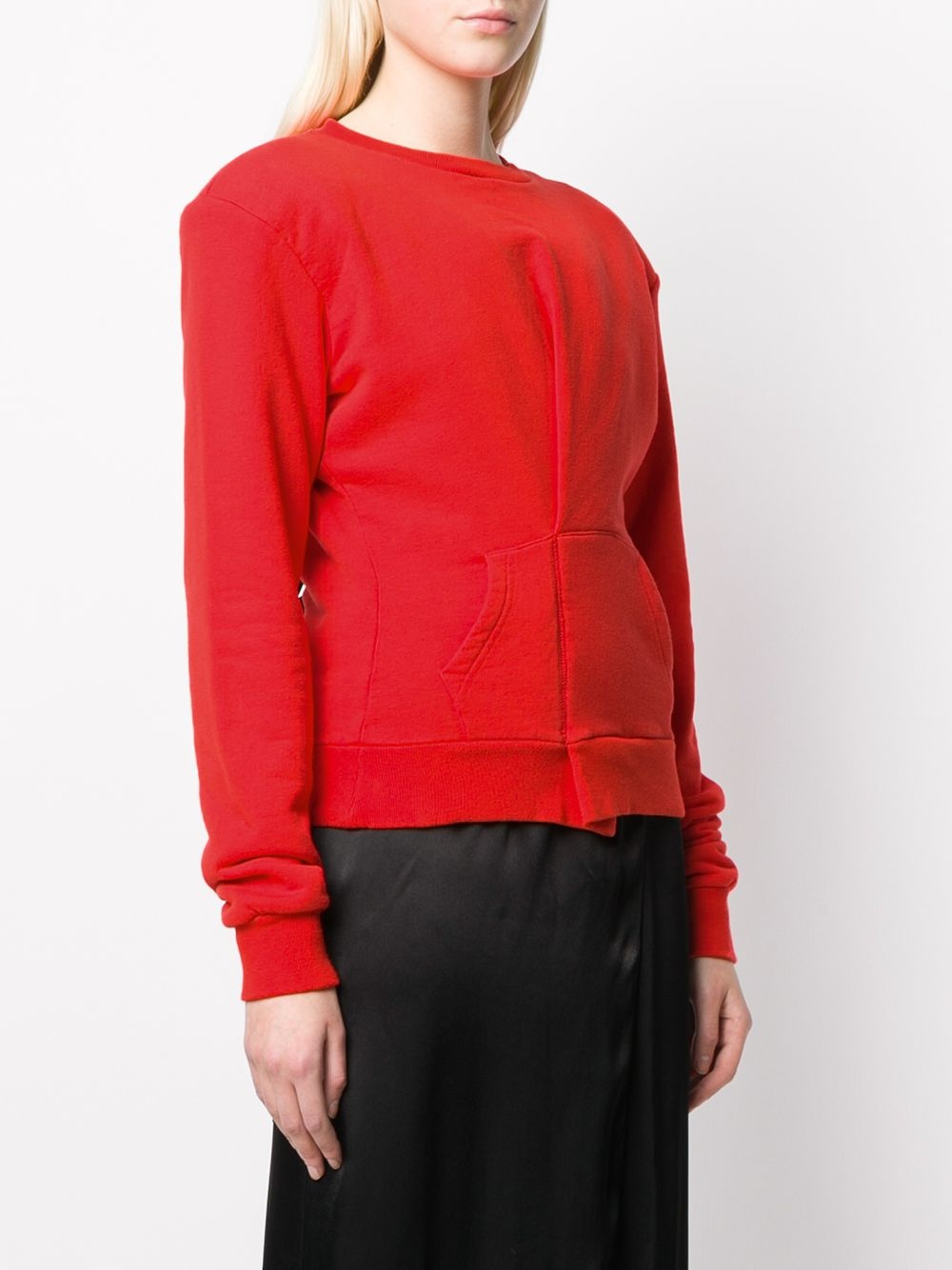 folded detail sweatshirt - 3