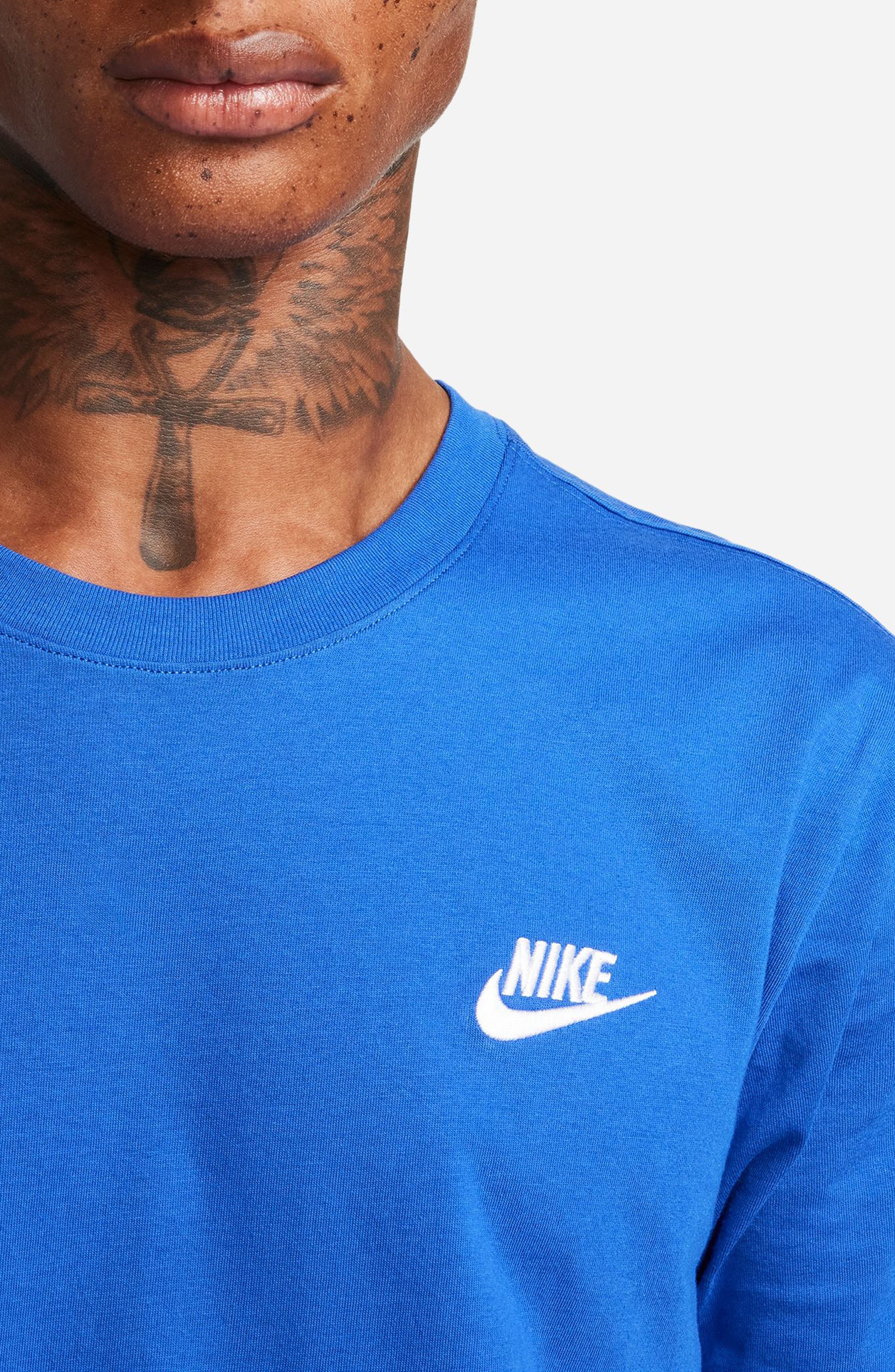 Nike Sportswear Club Crew Neck T-Shirt in Game Royal at Nordstrom - 5