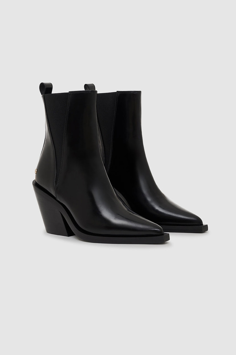 Bekah Boots - High-Shine Black 2