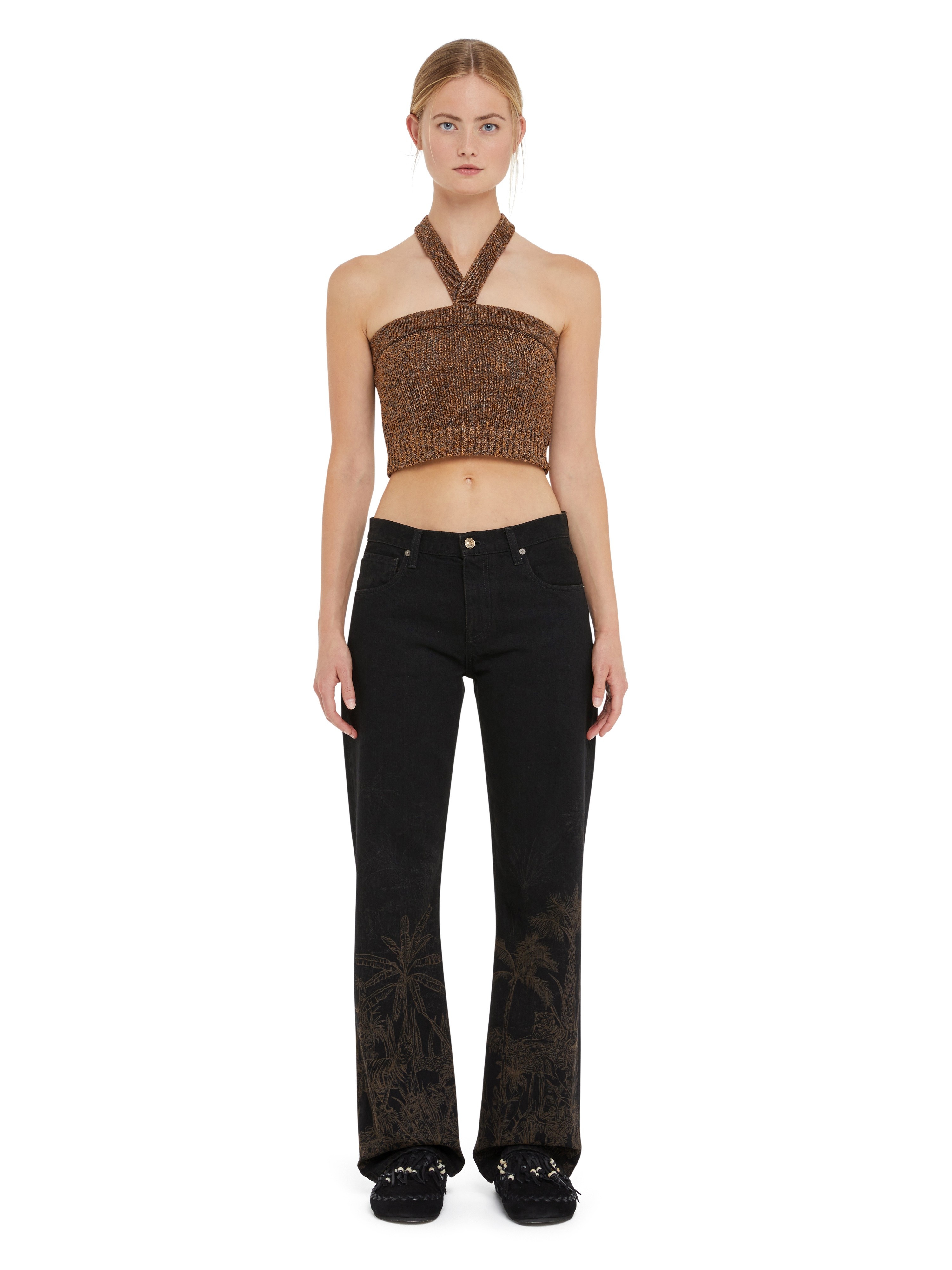 Jungle Toile De Jouy Denim Pants - 4