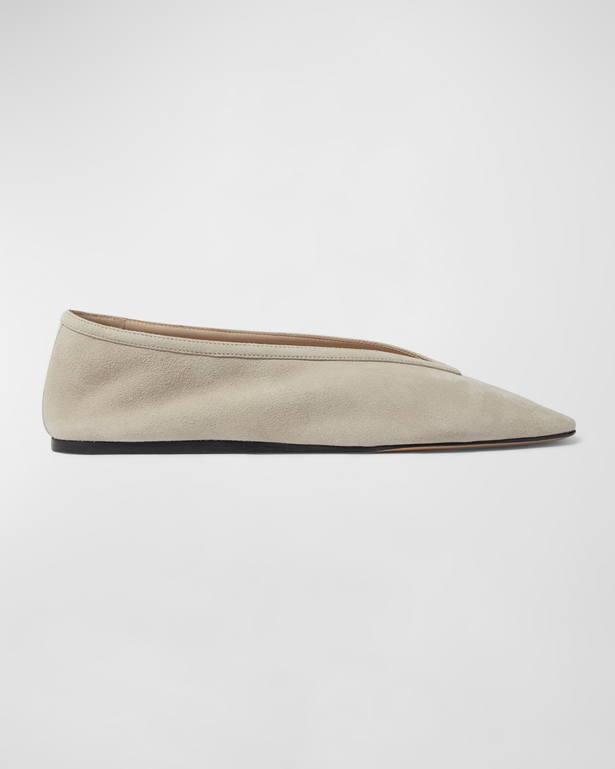 Luna Suede Ballerina Flats - 1