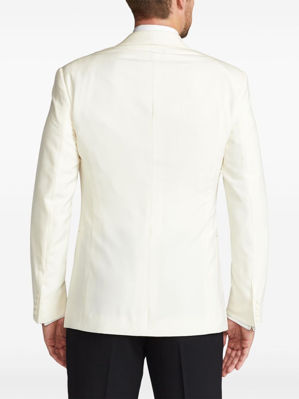 single-breasted tuxedo blazer - 5