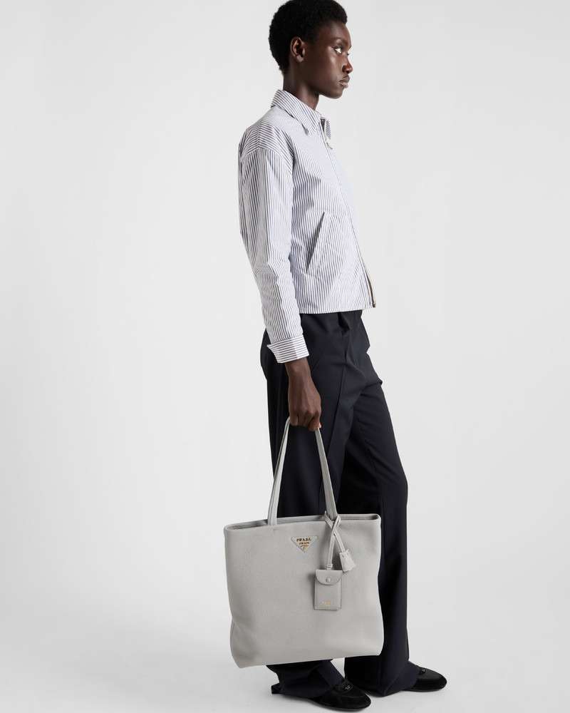 Prada Large leather tote bag outlook