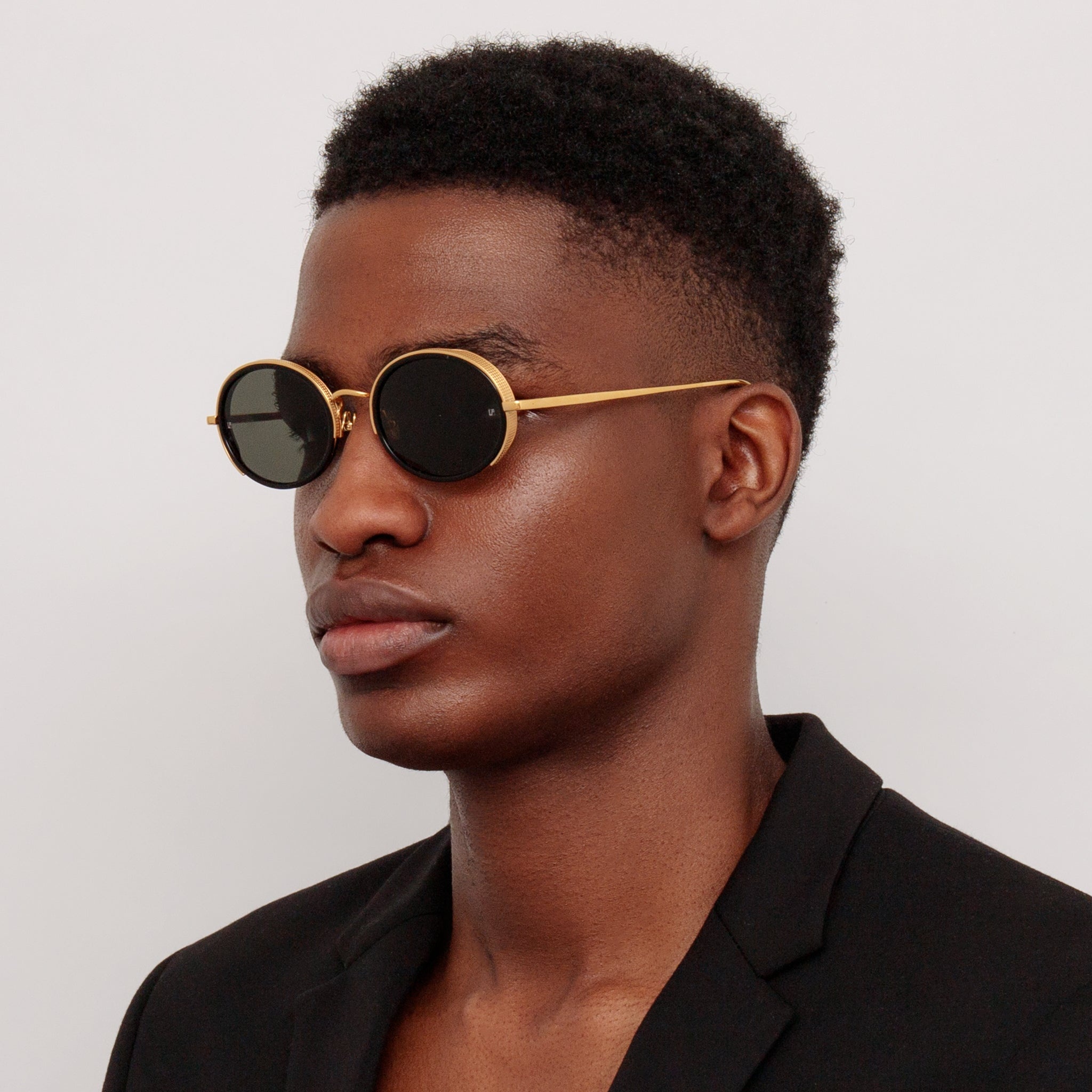 Finn Sunglasses in Yellow Gold - 4
