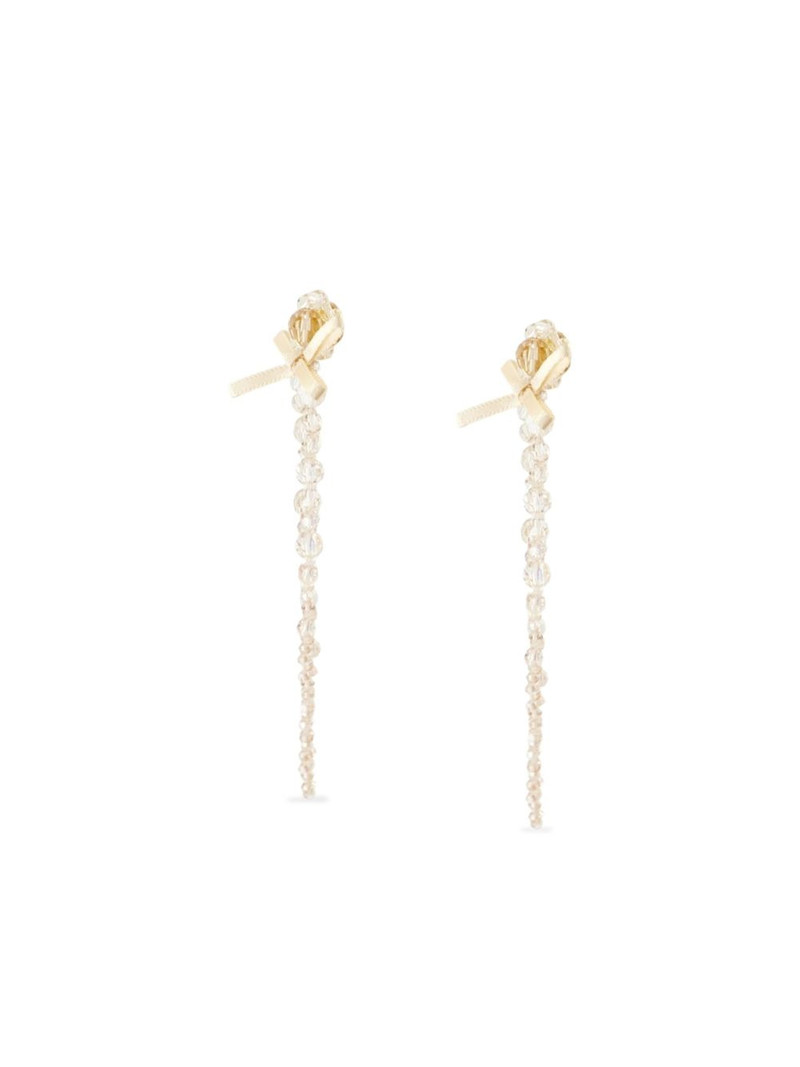 Simone Rocha Petite Bow Drip earrings outlook