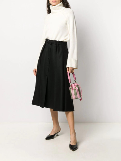 FENDI pleated A-line skirt outlook