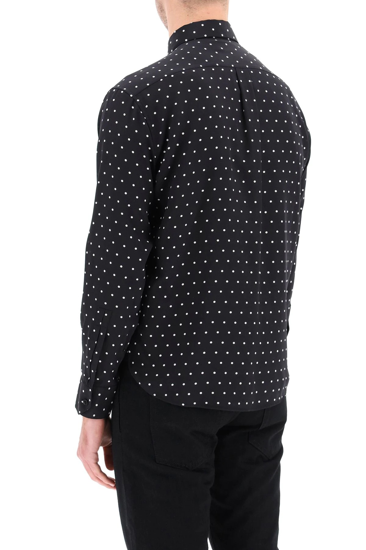 POLKA DOT SILK SHIRT - 4