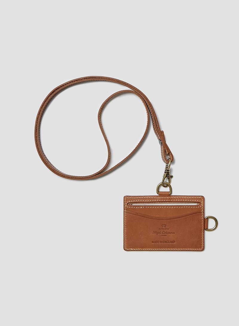 Leather Lanyard in Tan 1