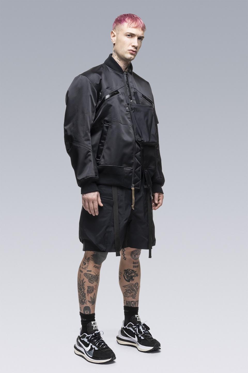 SAC-SP2763 sacai / ACRONYM Shorts Black - 4