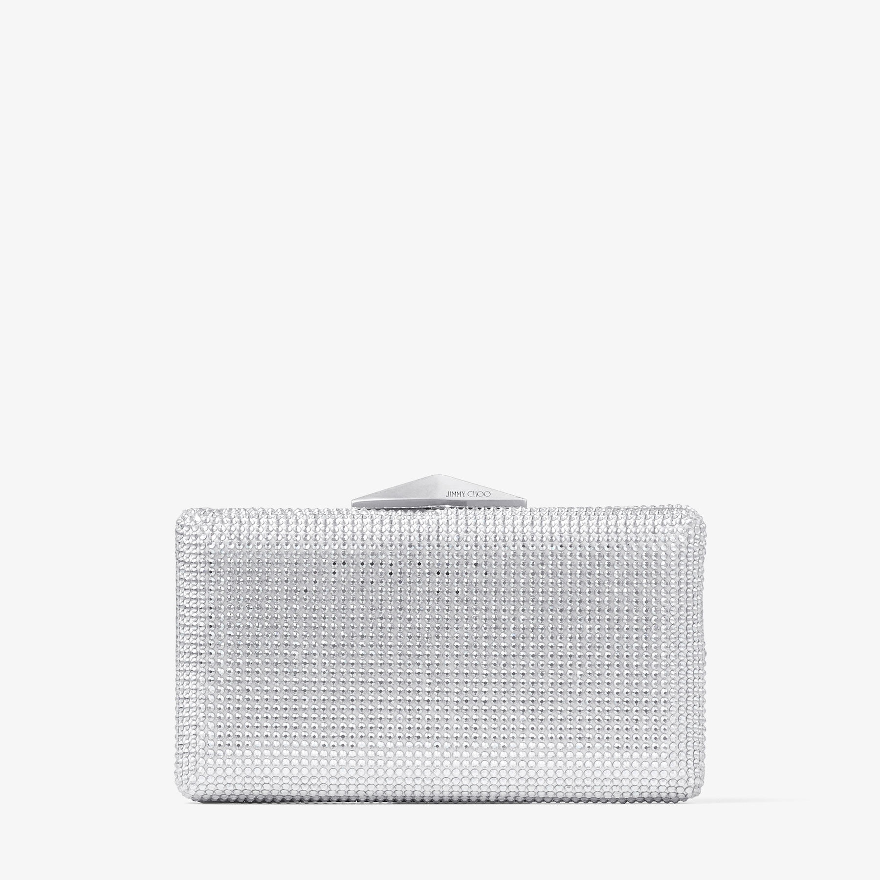 Clemmie
Ivory Satin Crystal Clutch Bag - 1