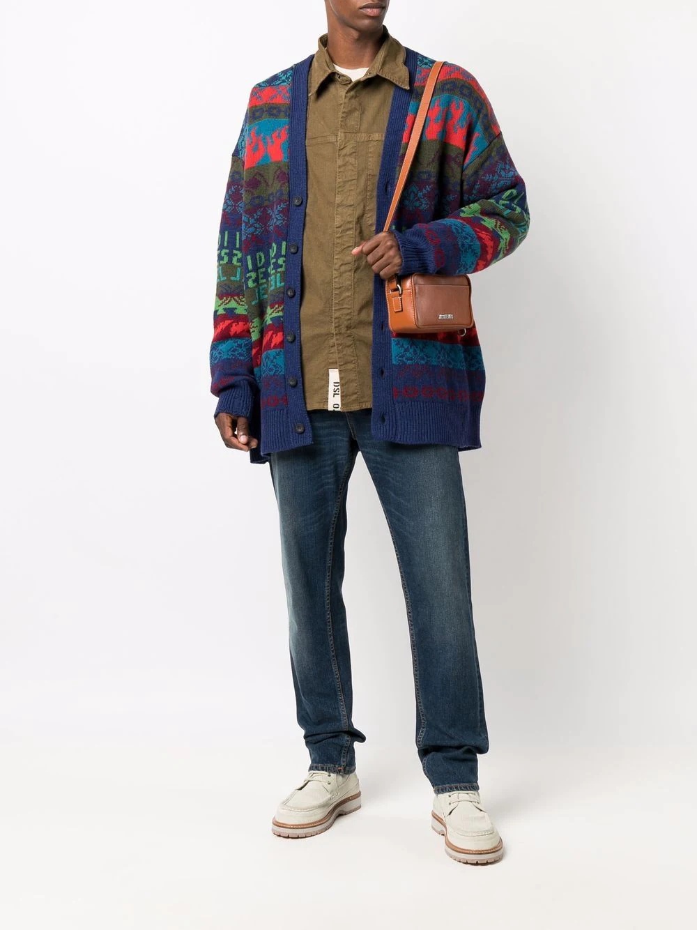 K-henderson jacquard knit cardigan - 2