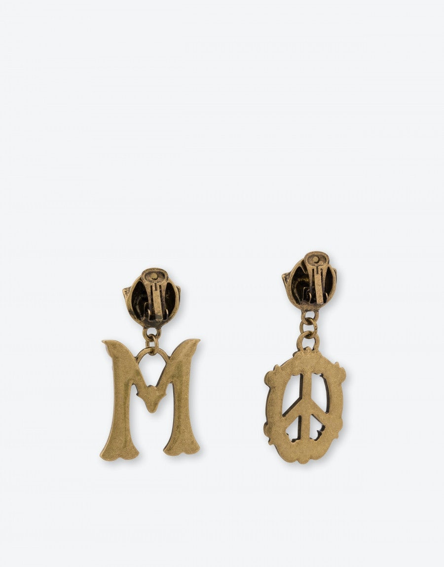 BAROQUE MOSCHINO SYMBOL EARRINGS - 3