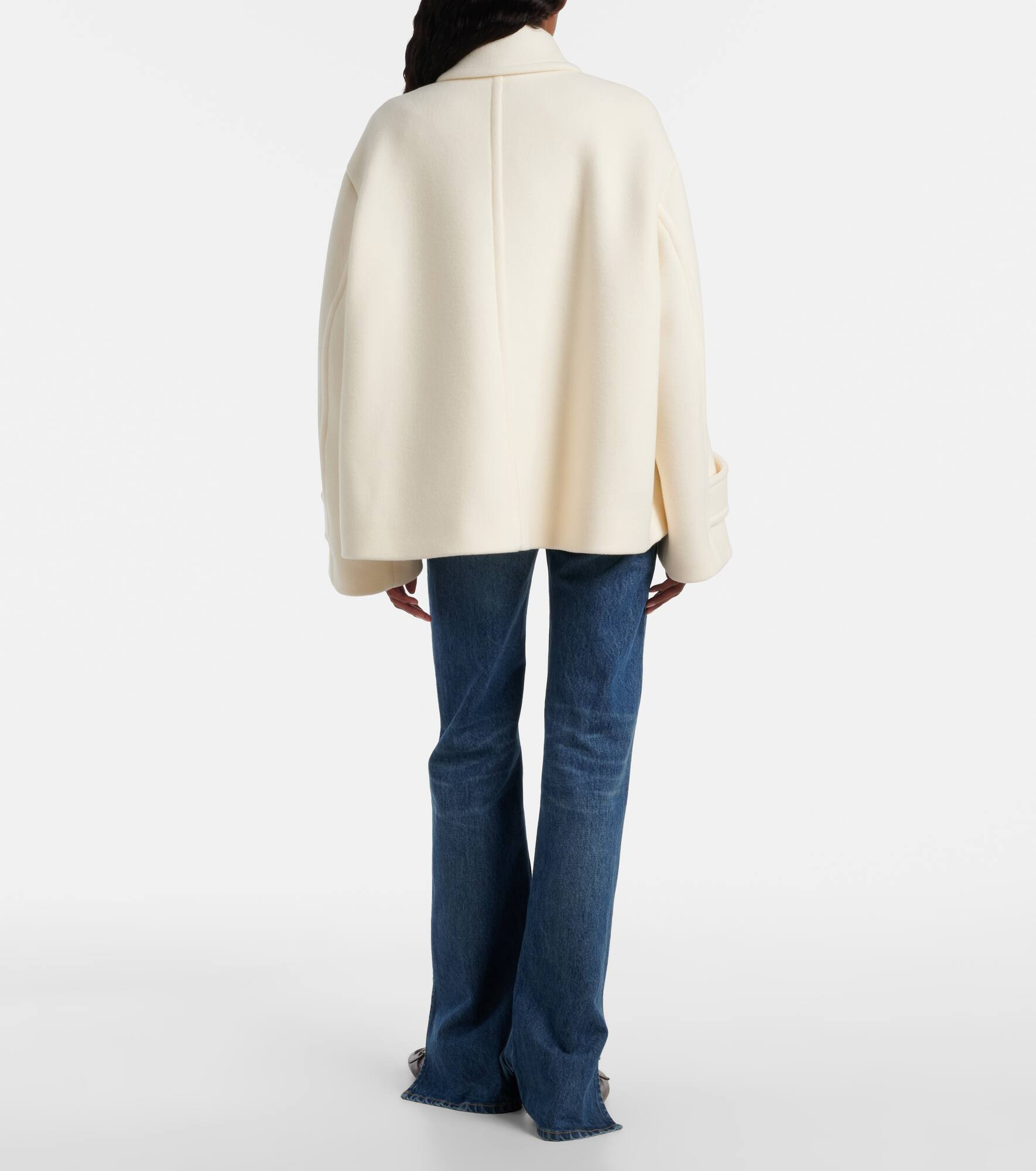 Oversized wool-blend coat - 3