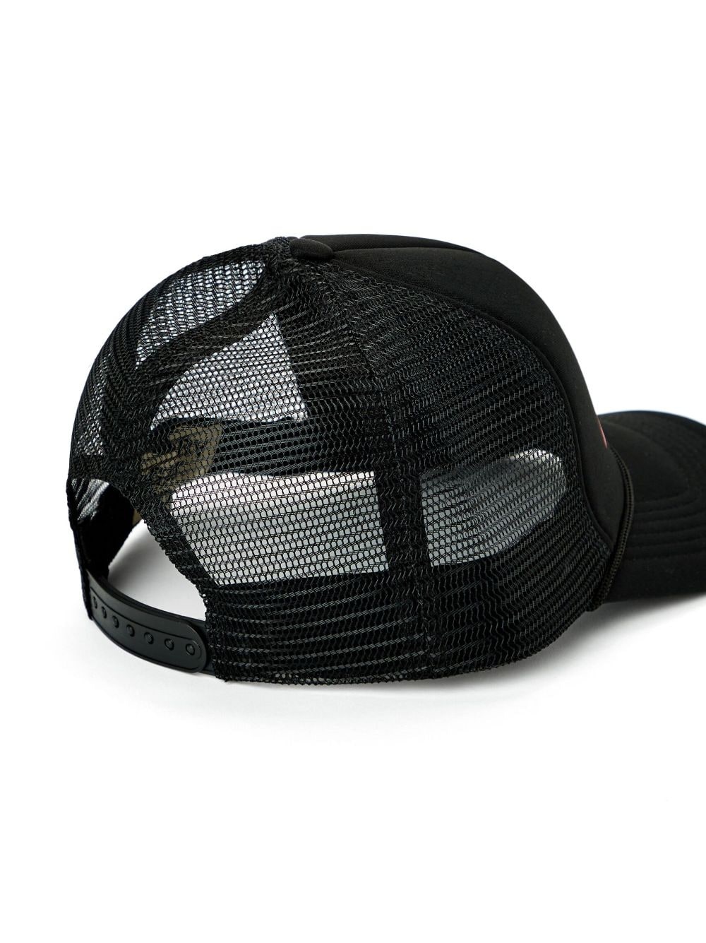 slogan-print mesh-panel cap - 2