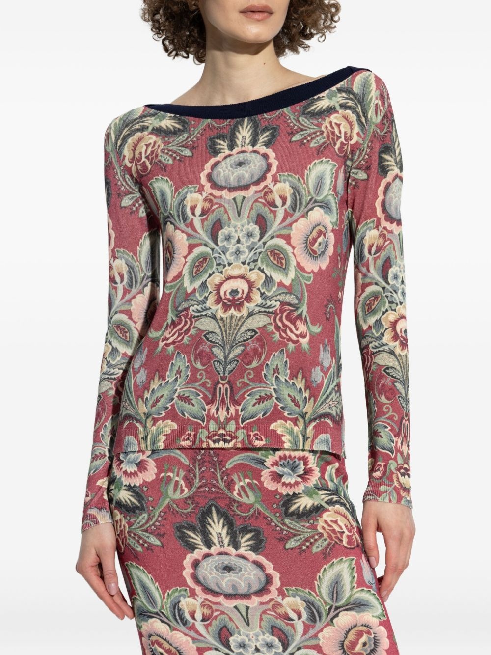 floral-print top - 3