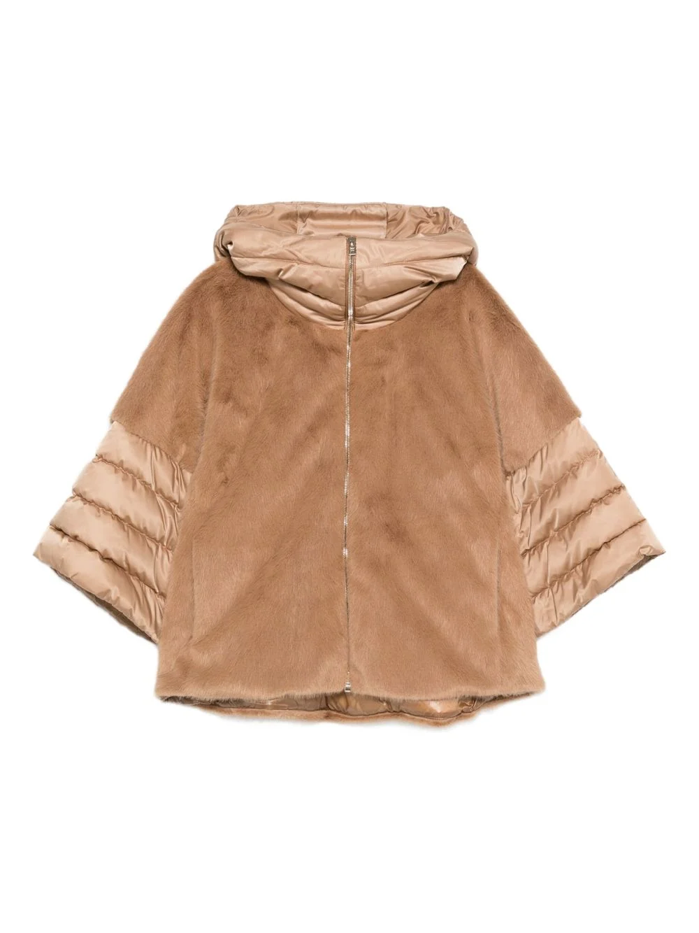 hooded quilted jacket - 1