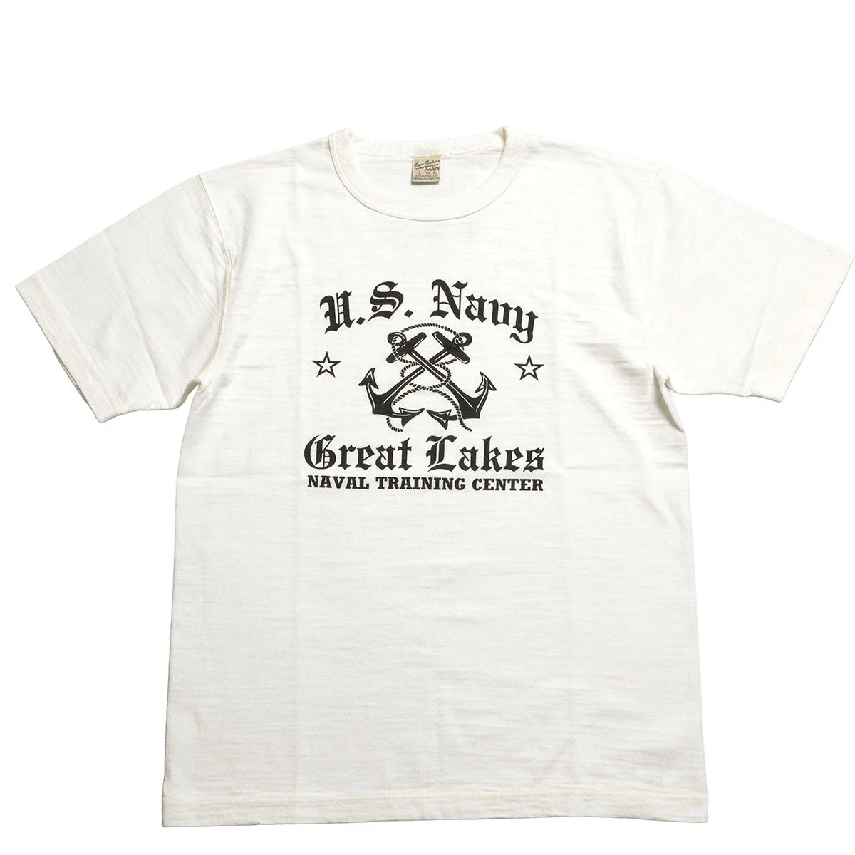 SLUB YARN T-SHIRT - U,S, NAVY GREAT LAKES - BR79727 - 1