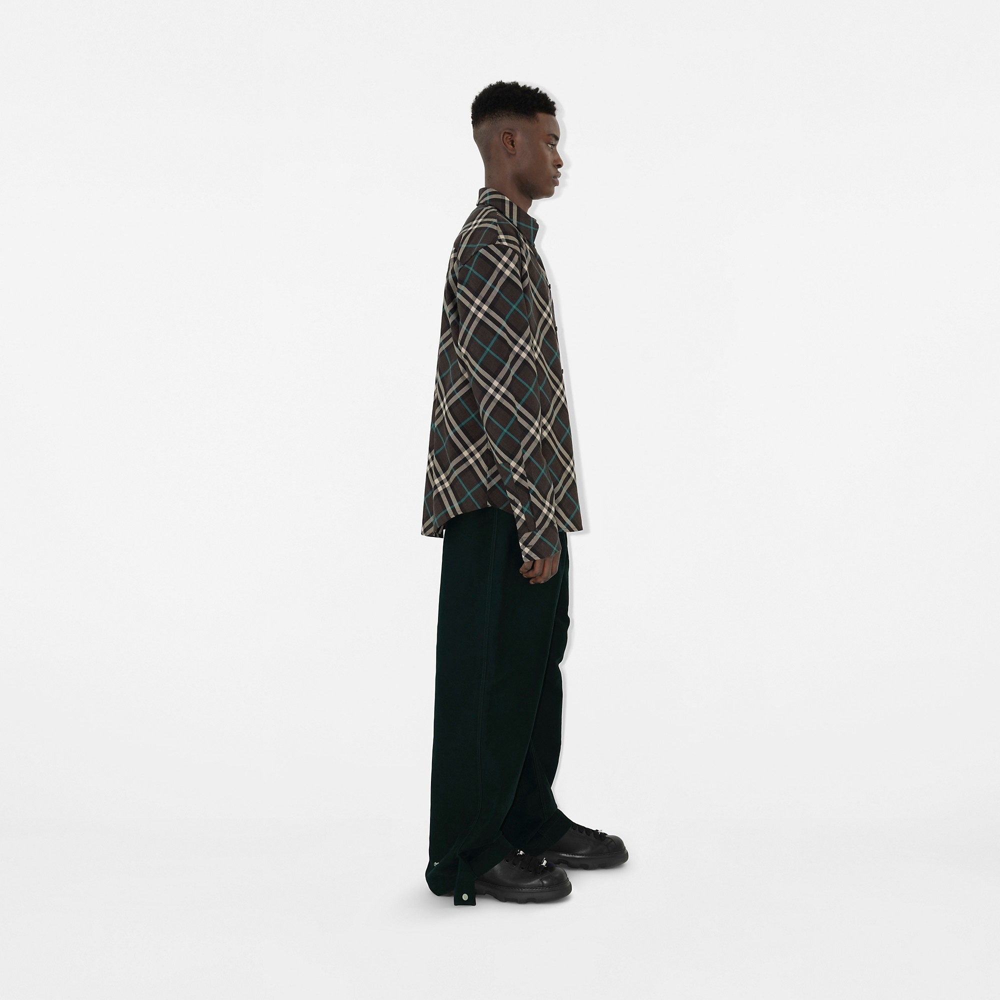 Check Wool Blend Shirt - 3