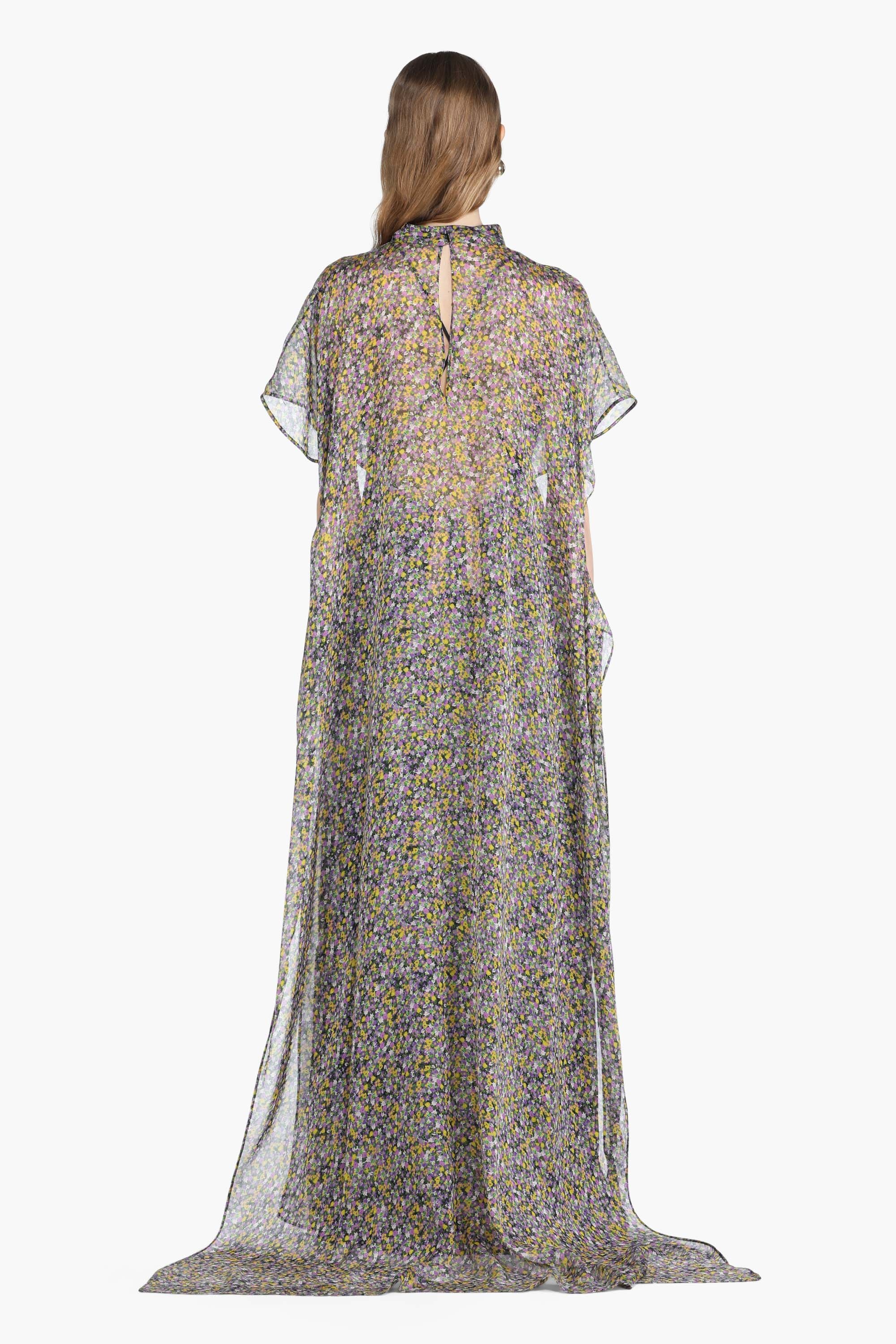 FLORAL-PRINT SILK DRESS - 2