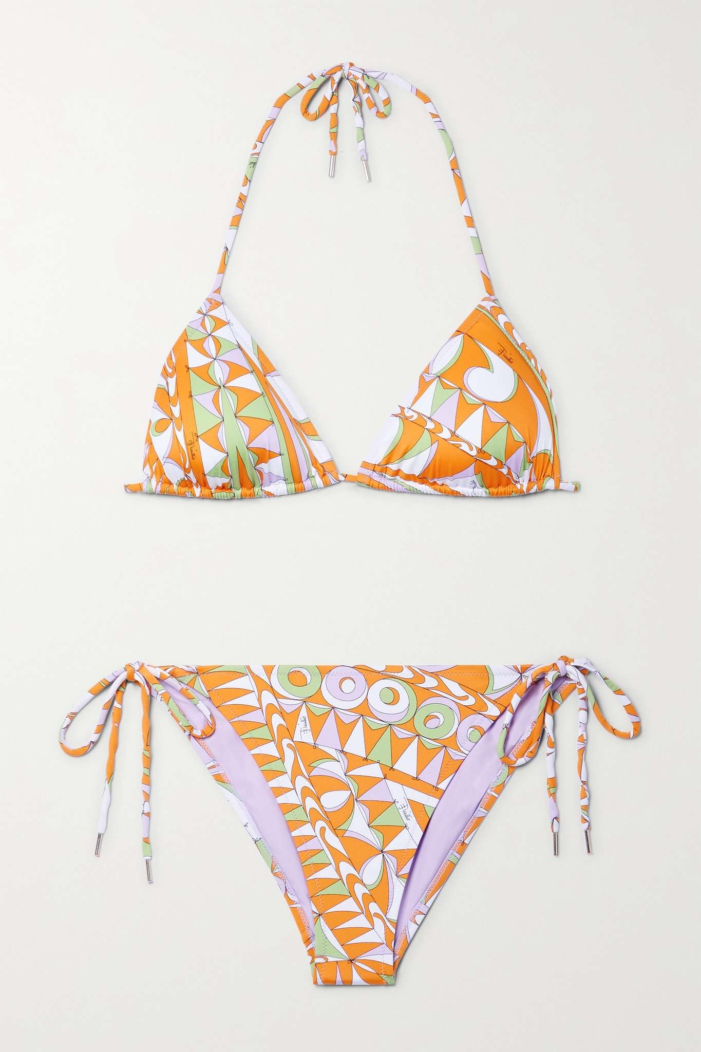 + NET SUSTAIN printed recycled bikini - 1