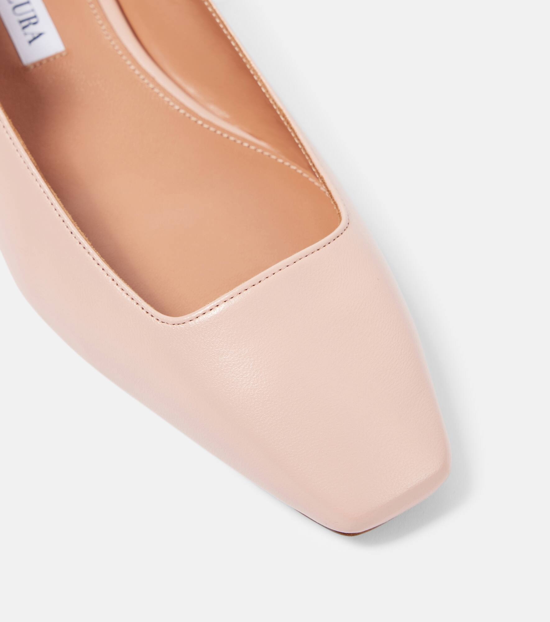 Very Bow Tie leather ballet flats - 5