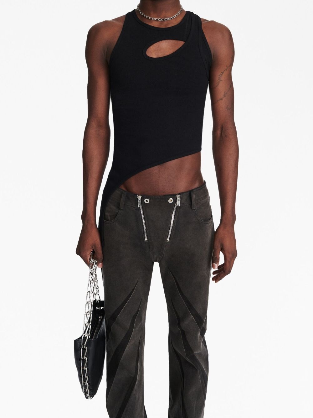 Darted flared jeans - 6