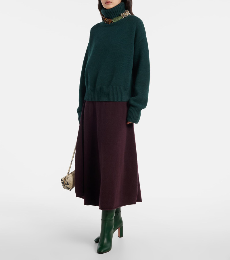 extreme cashmere Crop Xtra cashmere turtleneck sweater outlook