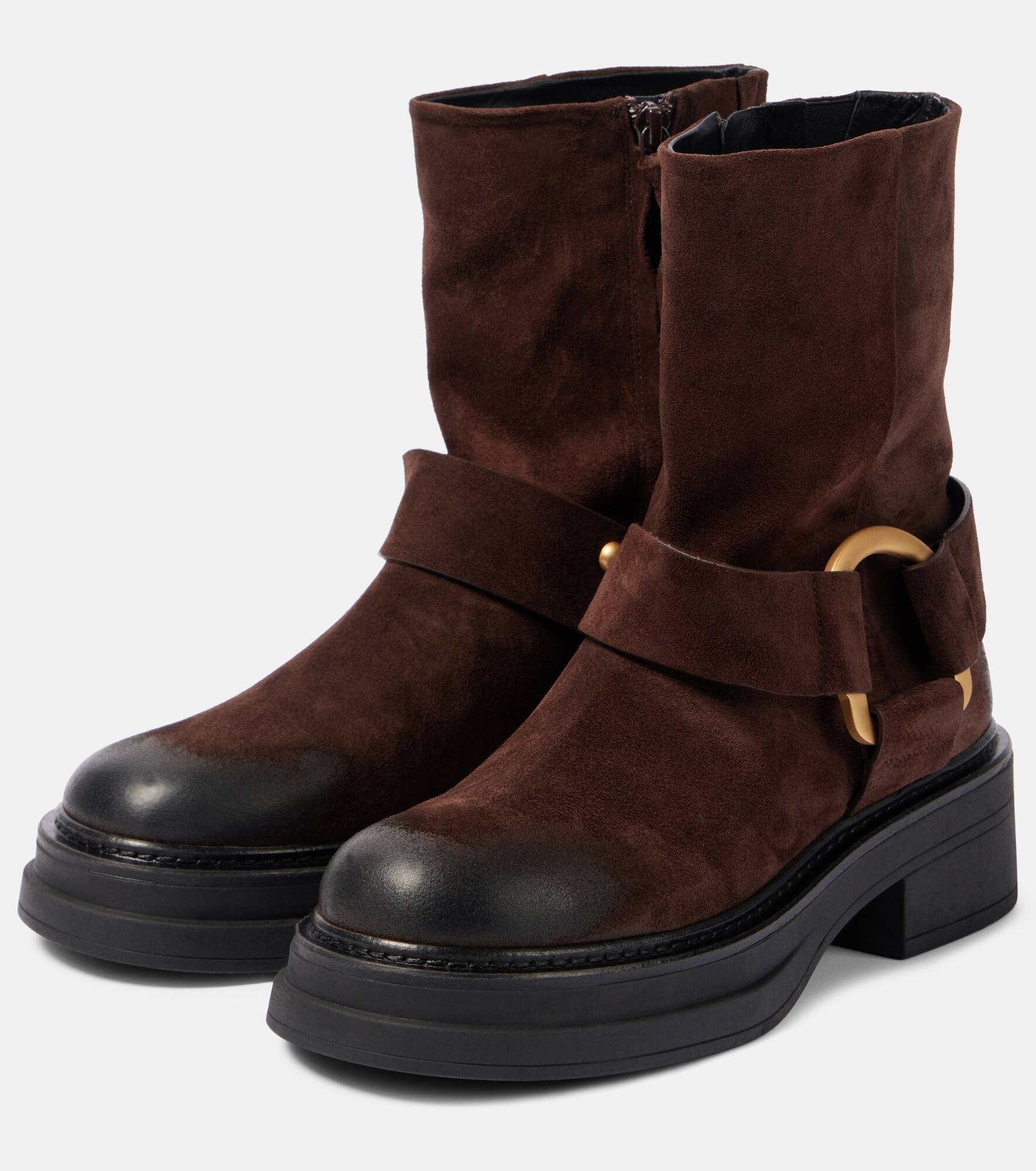 Suede Softness biker boots - 4