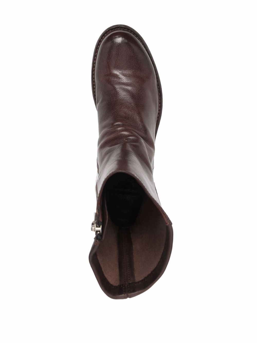 leather-panel boots - 4
