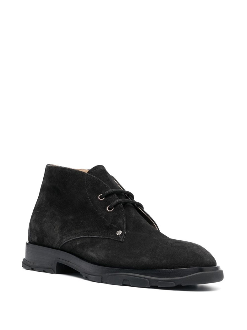 Alexander McQueen lace-up suede boots outlook
