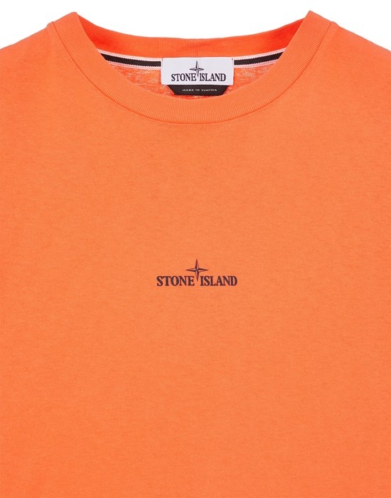 2NS94 30/1 COTTON JERSEY 'TRICROMIA THREE' PRINT_GARMENT DYED ORANGE - 3