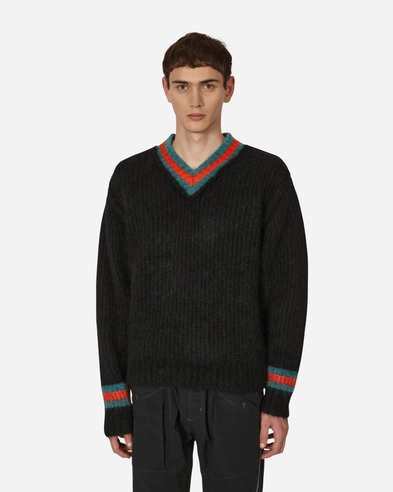 Mohair Tennis Sweater Black - 1