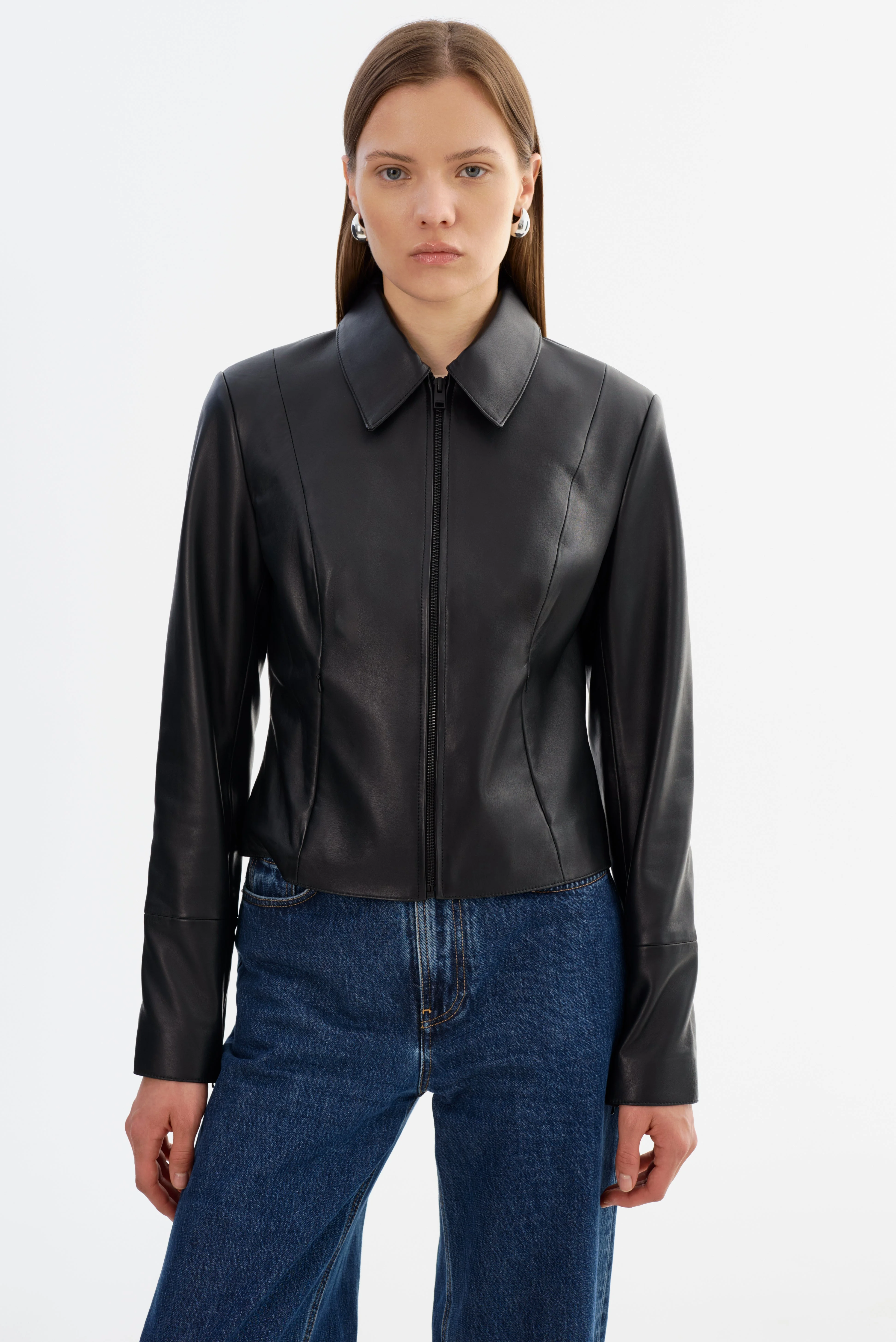 OCEANA | Fitted Leather Jacket - 1