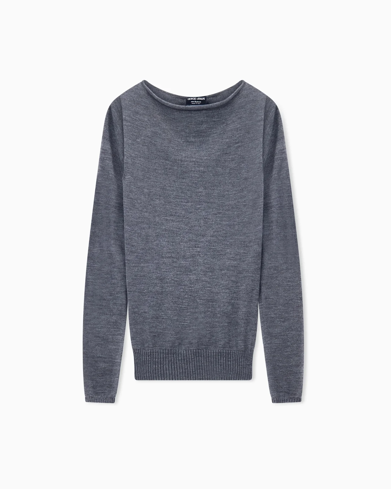 SWEATER SWEATERS SEAMLESS CASHMERE ROUND NECK LONG SLEEVE - 1