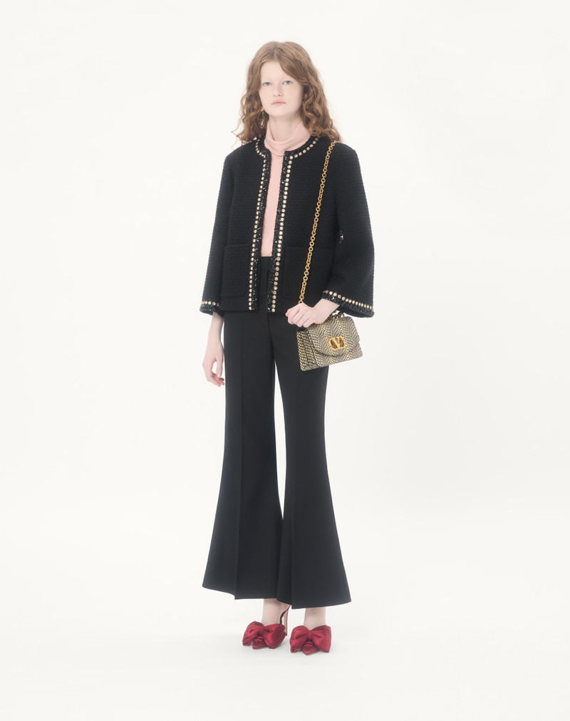 Valentino EMBROIDERED CANESTRELLO TWEED JACKET outlook