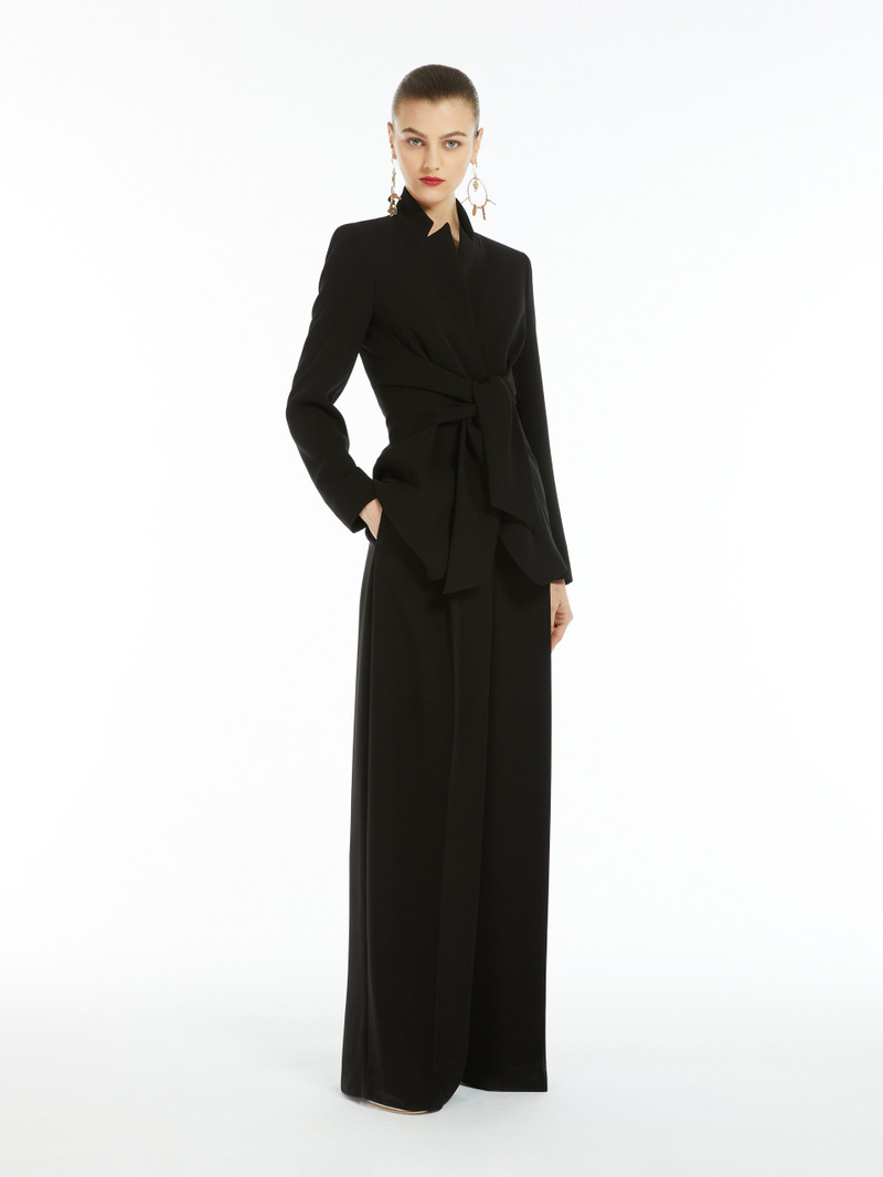Max Mara SEGGIO Cady jacket with sash outlook